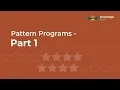 Pattern Programs - Part 1 ICSE Computer Applications Java BlueJ