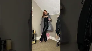 Date Night Outfit Idea Datenight Outfitideas Bodysuit Leatherpants Ootdinspo Grwm Ootd 