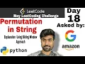 Permutation in string - Amazon interview question leetcode