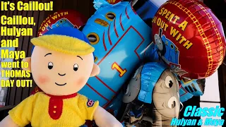 Caillou, Hulyan and Maya Went to THOMAS DAY OUT Event! Thomas the Tank Engine Went to Las Vegas! Fun
