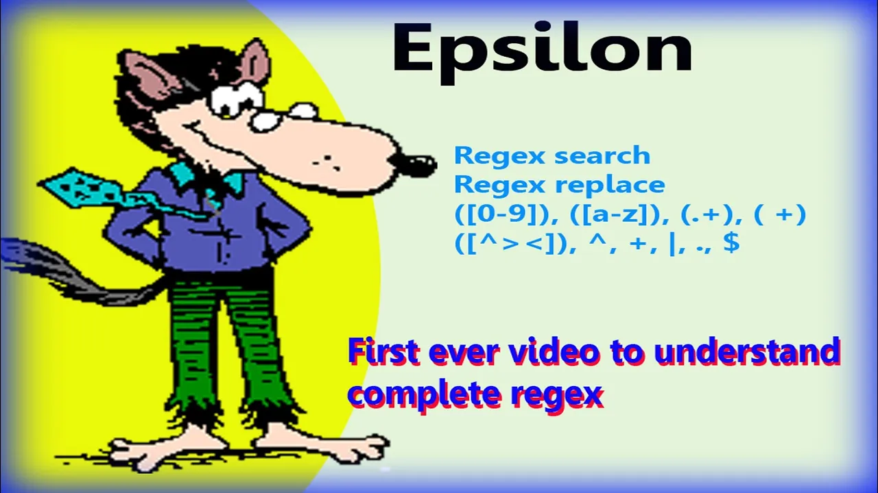 Epsilon editor: Regex search and regex replace with detailed knowledge