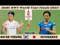 Lagu 안세영 vs 미야자키 토모카 | 여자 단식 A조 - 2025 BWF 월드 투어 파이널