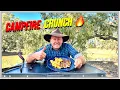 Download Lagu Crispy Campfire Dim Sims \u0026 Potato Gems | Easy Aussie Bush Cooking.