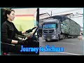 Female driver Wei Xiaoyang transports goods to Sichuan