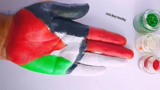 Drawing the FlagOf Palestine  |  Palestine Flagأحب رسم فلسطين بسهولة | رسم علم فلسطين #art #flag 