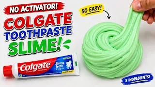 No Activator Colgate Toothpaste Slime ASMR | How To Make Slime With Colgate Toothpaste