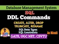 SQL DDL Commands CREATE ALTER DROP TRUNCATE RENAME SQL Datatype Constraint DBMS-44 Shanu Kuttan