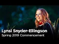In-N-Out Burger s Lynsi Snyder-Ellingson Spring 2019 Commencement Address