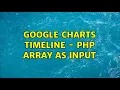 Google Charts Timeline - PHP array as input 2 Solutions