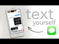 How Do You Text Yourself on iPhone fake conversation