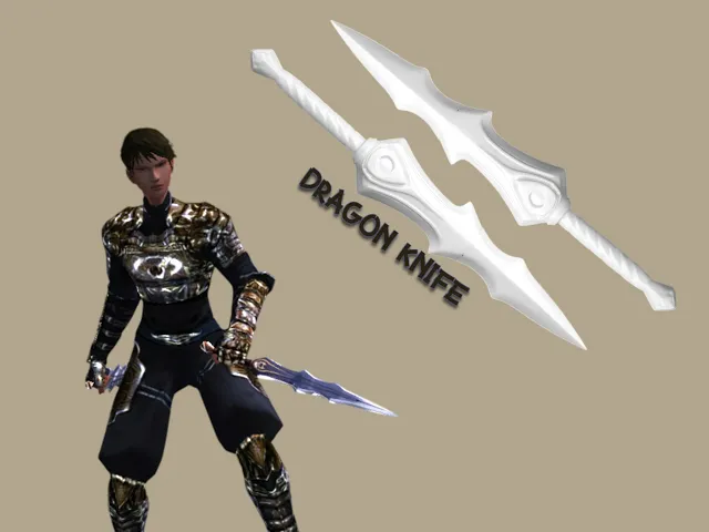 Metin2 Dragon Knife STL • 3D Printable Dagger File • Metin II Cosplay Weapon video thumbnail
