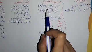 ملخص الفصل الثاني سنة اولى متوسط علوم طبيعية