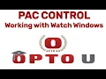 PAC Control Programming Working with Watch Windows