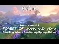 Download Lagu Forest of Jnana and Vidya - Instrumental 1 Dwelling Where Everlasting Spring Abides - Genshin Impact