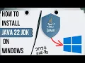 How To Install Java JDK 22 On Windows JDK22 Installation MyCodeWorks