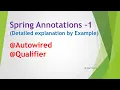 Spring Annotations Part 1 Autowired Qualifier Detailed explanation by example