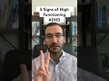 5 Signs of High Functioning AD