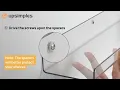Upsimples 6 Pack Clear Acrylic Shelves Floating Bookshelves 15 x 4 Wall Storage
