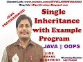 Single inheritance program in Java Java inheritance example extends keyword in Java Java