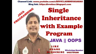 Single inheritance program in Java Java inheritance example extends keyword in Java Java