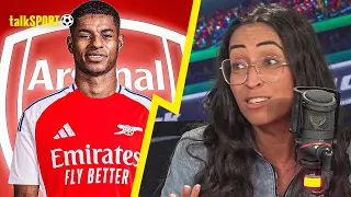 angelina kelly backs arsenal signing marcus rashford from manchester united 