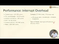 W8L6 - Interrupt Debug Performance Overhead