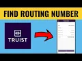 How To Find Truist Routing Number 2025
