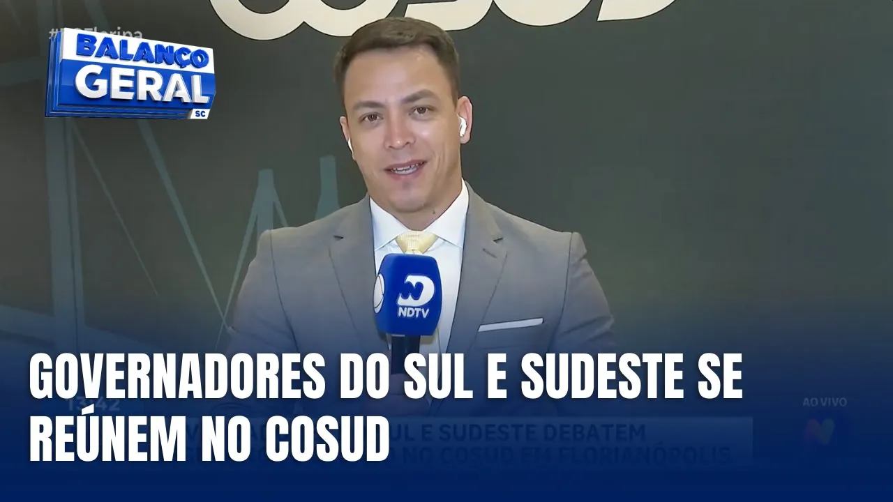 Governadores do Sul e Sudeste debatem gestão e segurança no COSUD em Florianópolis