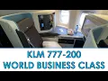 KLM 777-200 World Business Class Review One of my BEST BUSINESS CLASS Flights Ever
