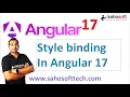 style binding in Angular 17 Angular 17 Tutorials in Hindi