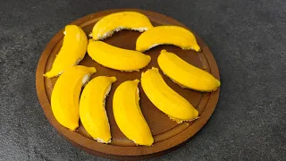 Sembrano banane veri!! Senza forno e facilissimi!! Dessert Fresco e Goloso che Conquista Tutti! 🍫🍌