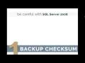 SQL Server Backup Checksum