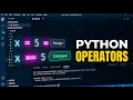 Operators In Python Explained in