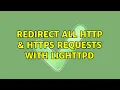 Redirect all http https requests with lighttpd
