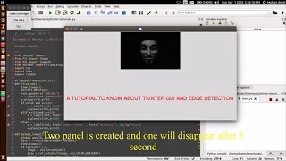Edge detection and Simple Tkinter GUI Python