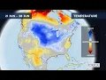 Monthly temperature forecast for the USA 2026