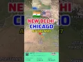 New Delhi to Chicago Flight Air India AI127 via Vienna