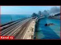 Download Lagu Overpass of Crimean bridge is damaged: Russia cannot transfer of heavy equipment via this bridge