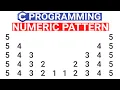 C Program to Print Numbers pattern Numeric Pattern in C Language C Number Patterns