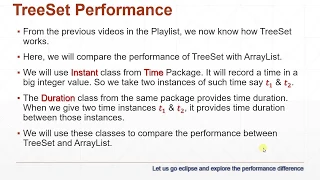 Java Collections - TreeSet vs ArrayList Performance Study Java Tutorial Part 1