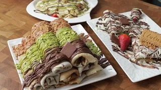 الحلى الاكثر طلبا بعد الافطار بمكونات اقتصادية في البيت كريب كل لقمة منه ادماااان 