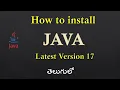 JAVA Latest version Installation Step by Step In Telugu Java Tutorials for Beginners