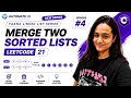 LeetCode 21 Merge Two Sorted Lists FAANG Interview Question Linked List Series