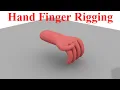 How to model a 3D Hand Rigging in maya 2020 tutorial part-02 Rigging a Hand Finger