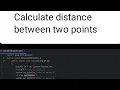 calculate distance between two points java program using math class
