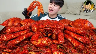 ASMR MUKBANG 해물찜 & 해물라면 & 킹크랩 먹방! FIRE NOODLE & SPICY SEAFOOD & KING CRAB EATING SOUND!
