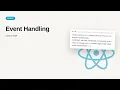 React JS Redux - Web development basic Series Event Handling
