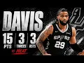 RJ Davis 15 pts 3 threes 3 asts vs Heat 2026 Summer League