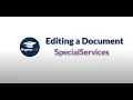 ProgressBook SpecialServices Editing a Document