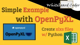 Simple Example with openpyxl create xlsx files w python